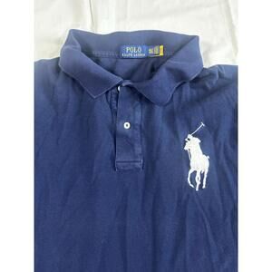 Polo Ralph Lauren Polo Shirt Mens 4XLT Navy Blue Big Pony Classic Fit preppy